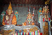 Ladakh - statues inside Tikse gompa